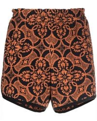 Marine Serre - Printed Running Shorts - Lyst