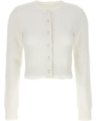 Maison Margiela - Pearl Buttons Cardigan Sweater, Cardigans - Lyst