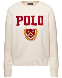 Polo Ralph Lauren - Wool Polo Crest Sweater - Lyst