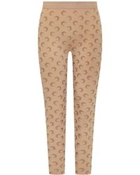 Marine Serre - Leggings With Crescent Moon Decoration - Lyst