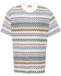Missoni - Zigzag Pattern Cotton T-Shirt - Lyst