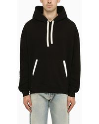 Palm Angels - Black Hoodie Withe Pockets - Lyst