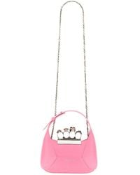 McQueen - The Jewelled Hobo Mini Leather Shoulder Bag - Lyst