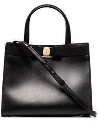 Ferragamo - Vara Medium Leather Tote Bag - Lyst