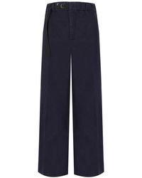 White Sand - Sand Carol Ribbed Trousers - Lyst