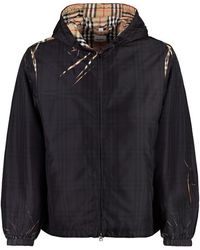 Burberry - Technical Fabric Hooded Jacket - Lyst