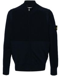 Stone Island - Compasse-badge Knitted Cardigan - Lyst
