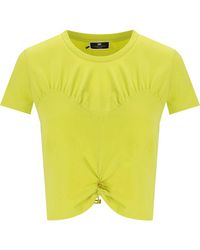 Elisabetta Franchi - Cedar Cropped T-Shirt - Lyst