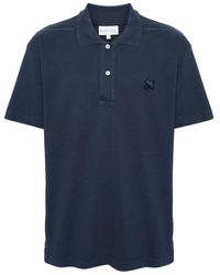 Maison Kitsuné - Fox Head-Patch Piqué Polo Shirt - Lyst