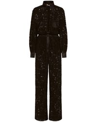 Dolce & Gabbana - Lace Long Shirt Jumpsuit - Lyst