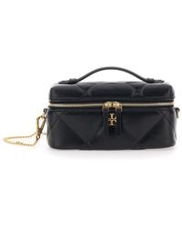 Tory Burch - Kira Diamond Quilt Charm East West Vanity Case - Lyst