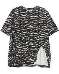 The Attico - Zebra Print Cotton T-Shirt - Lyst