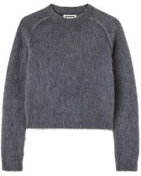 Jil Sander - Virgin Wool And Silk Sweater With Brushed Finish - Lyst