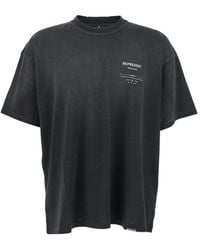 Represent - 'Revere Manor' T-Shirt With Logo Lettering On The Front And Maxi Print On The Rear - Lyst