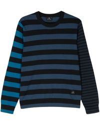 PS by Paul Smith - Striped Cotton Crewneck Sweater - Lyst