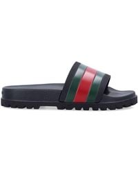 Gucci - Web Slide Sandal - Lyst