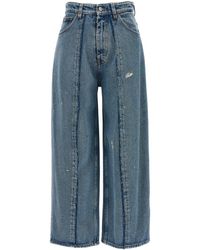 MM6 by Maison Martin Margiela - Used Effect Jeans - Lyst