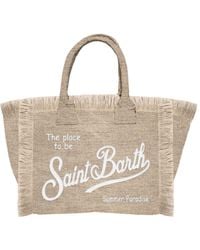 Saint Barth - Mini Vanity Linen Bag - Lyst