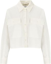 Weekend by Maxmara - Carter White Cropped Shirt - Lyst