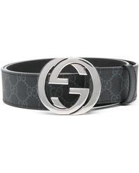 Gucci - Gg Supreme Fabric Belt Accessories - Lyst