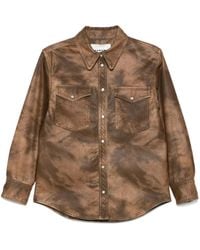 Isabel Marant - Karima Faux Leather Shirt Clothing - Lyst
