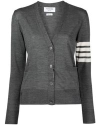Thom Browne - 4Bar Wool Cardigan - Lyst