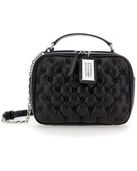 Maison Margiela - 'Glam Slam Medium' Shoulder Bag With Quilted Design And Logo Tag - Lyst