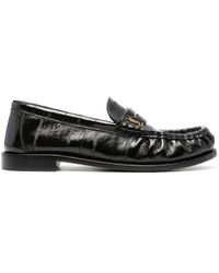 Saint Laurent - Le Loafer Leather Slippers - Lyst