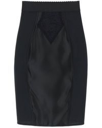 Dolce & Gabbana - "Mini Satin And Powernet Skirt" - Lyst