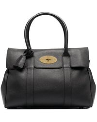 Mulberry - 'bayswater' Handbag With Twist-lock Fastening In Grainy Leather Woman - Lyst