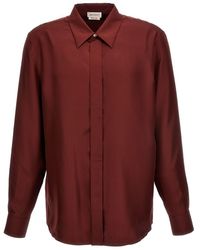 Alexander McQueen - Concealed-placket Silk Shirt - Lyst