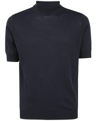 FILIPPO DE LAURENTIIS - Short Sleeves Turtle Neck Sweater - Lyst