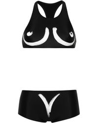 Moschino - Bikini With Graphic Print On The Back - Lyst