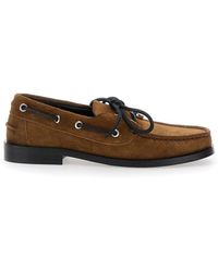 Aeyde - Boat Shoes With Side Laces - Lyst