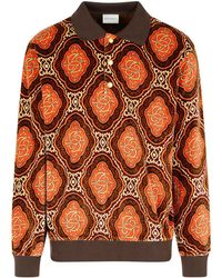 Drole de Monsieur - 'Velours Médaillon' Cotton Polo Shirt - Lyst