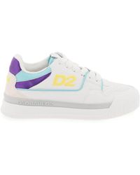 DSquared² - Smooth Leather New Jersey Sneakers - Lyst