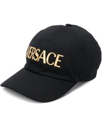 Versace Embroidered Logo Baseball Cap - Black