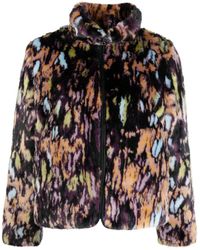 Paul Smith - Abstract-print Brushed-effect Jacket - Lyst