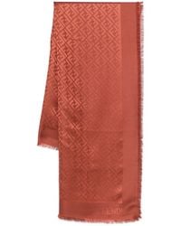 Fendi - Ff Silk And Wool Scarf - Lyst