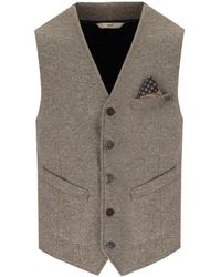 Bob - Drug Taupe Single-breasted Vest - Lyst