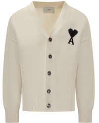 Ami Paris - Ami Alexandre Mattiussi Cardigan With Logo - Lyst