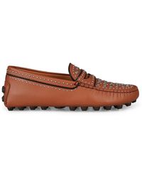 Tod's - Studded Gommino Loafers Shoes - Lyst