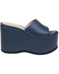 Paloma Barceló - Leather Mules With Wedge - Lyst