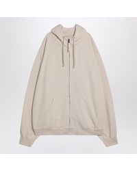 Maison Margiela - Oversized Écru Hoodie With Numeric Logo - Lyst