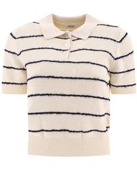 Aspesi - Striped Polo Shirt - Lyst