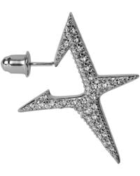 LAG World - 'Spikee Arctic' Star Shaped Metallic Earings With Crystal Embellishments - Lyst