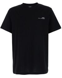 A.P.C. - Item 001 T-Shirt With Logo Print - Lyst