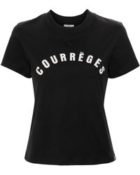 Courreges - Ac Straight Cotton T-Shirt - Lyst