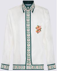 Casablancabrand - White Multicolour Silk Oranges En Fleur Shirt - Lyst
