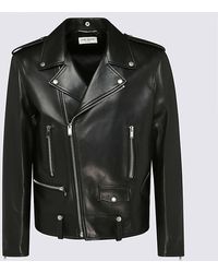 Saint Laurent - Classic Motorcycle Leather Jacket - Lyst